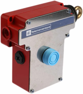 Latching emergency stop rope pull switch, e XY2CE, RH side -2NC, booted pushbutton, XY2CE1A270 main