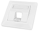 Outlet empty 1 module (SFA)(SFB), 80x80mm, angled, RAL9010 main