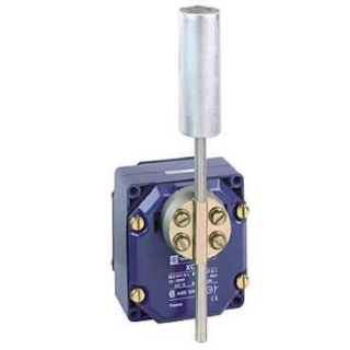 Limit switch, XCRT, metal enclosure zinc plated steel roller with lever, 2C/O, XCRT115 main