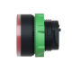 Head for illuminated push button, Harmony XB5, dark grey plastic, red flush, 22mm, universal LED, push push, unmarked alt_view_6