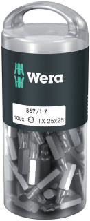 867/1 TORX® DIY 100, TX 25 x 25 mm, 100 pieces, 05072449001 Wera main