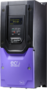 Variable frequency drive, Optidrive Eco , 18.5 KW, 3 PH in, 3 PH out, 39A, 380-480V, EMC Filter, TFT Display, IP55, Invertek Drives, ODV-3-440390-3F1N-TN main