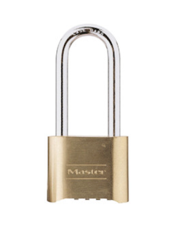 175EURDLH | Solid Zinc body with brass finish combination padlock main