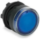 Head for illuminated push button, Harmony XB5, plastic, blue flush, 22mm, universal LED, spring return, plain lens alt_view_3