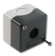 Empty control station, Harmony XALD, XALK, plastic, dark grey lid, for push button 22mm, 1 cut out alt_view_2