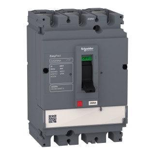 switch disconnector, EasyPact CVS250NA, 3 poles, 250A, AC22A, AC23A main