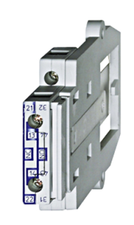Auxiliary contact lateral 1NO+1NC, 3A for LA3116-LA3316