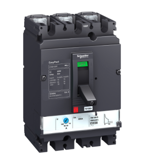 circuit breaker, EasyPact CVS100F, 36kA at 415VAC, 32A, TM-D trip unit, 3P3d main
