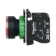 Illuminated push button, Harmony XB5, plastic, red flush, 22mm, universal LED, plain lens, 1NO + 1NC, 24V AC DC alt_view_3