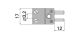 MT-N Connector for N-type thermocouple, -10*C..+120*C, MT-T Czaki alt_view_2