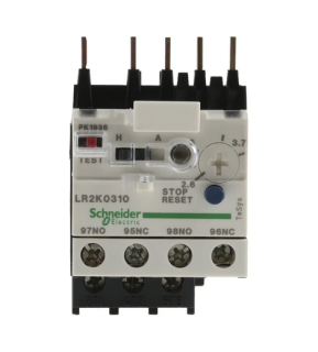 Termo pārslodzes relejs 3P, 2,6A - 3,7A, LR2K0310 Schneider Electric