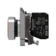 Push button, Harmony XB4, metal, flush, red, 22mm, spring return, marked O, 1NC alt_view_3