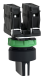 Switch 3 positions, with latching, Harmony XB5, plastic, black, 22 mm, 2 NO alt_view_2