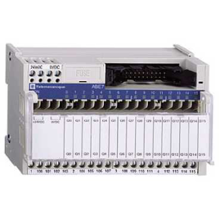 sub-base for plug-in relay ABE7 - 16 channels - relay 5 mm main