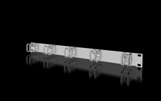 DK Cable management panel, 1 U, with steel rings, 7257200 Rittal