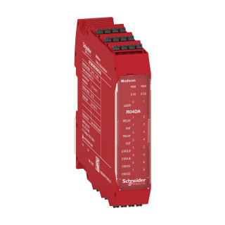 4 safety relay outputs exp. spring term, XPSMCMRO0004DAG, Schneider-Electric