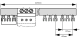 3 phase Busbar for 5xBE5, 45mm fork type UL certified BE590007 Schrack Technik alt_view_2
