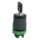 Key selector switch head, Harmony XB5, plastic, black, 22mm, key 455, 3 positions, stay put alt_view_5