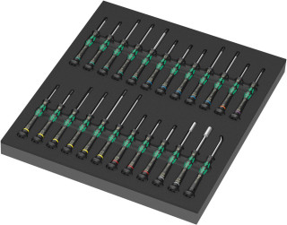 9715 Foam insert Kraftform Micro screwdriver set 1, 24 pieces, 05150106001 Wera main