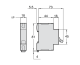 Miniature circuit breaker (MCB), Acti9 C60H-DC, 1P, 6A, C curve, 6kA (IEC/EN 60947-2) alt_view_2