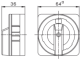 Emergency lever switch 25A, 3P, IN8E2333 Schrack Technik alt_view_2