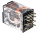 miniature plug in relay, Harmony Electromechanical Relays, 6A, 4CO, with LED, with lockable test button, flat (faston type), 230V AC alt_view_4