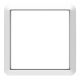 Cover frame, Exxact, Artic, 1 gang, white main