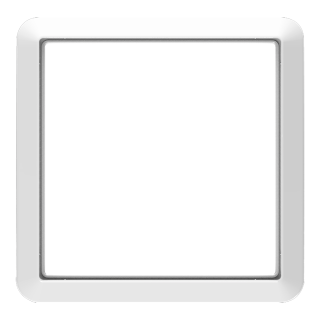 Cover frame, Exxact, Artic, 1 gang, white