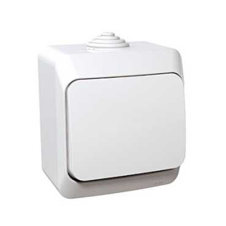 Cedar Plus - 1pole switch - 16AX, white main