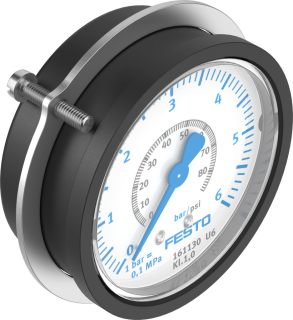 Flanged precision pressure gauge FMAP-63-6-1/4-EN, 161130 Festo main