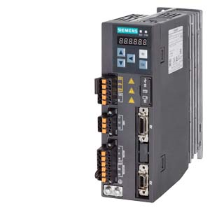 SINAMICS V90, with PROFINET Input voltage: 200-240 V 1/3-phase AC -15%/+10% 5.0/3.0 A 45-66 Hz Output voltage: 0 – Input 2.6 A 0-330 Hz Motor: 0.4 kW Degree of protection: IP20 Size B, 55x170x170 (WxHxD) main
