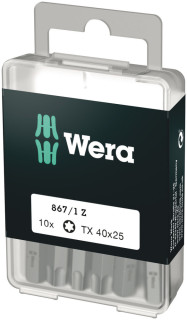 867/1 DIY TORX® bits, TX 40 x 25 mm, 10 pieces, 05072412001 Wera main