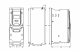 Variable frequency drive, Optidrive P2, 15 KW, 3 PH in, 3 PH out, 30A, 380-480V, EMC Filter, Brake Chopper, TFT Display, IP55, Invertek Drives, ODP-2-44150-3KF4N-TN alt_view_2