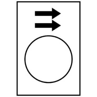 legend - 30 x 40 mm - white - raise or right, fast