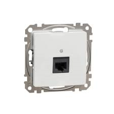 Data socket, Sedna Design & Elements, RJ45 CAT5E UTP, PRO, white main