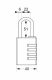 7640EURDBLKLH | Aluminium padlock - 4 dials - black paint finish alt_view_2