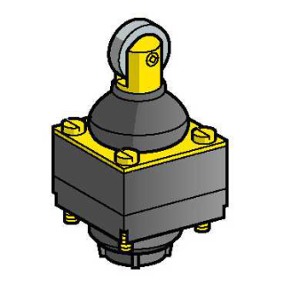 Конечный выключатель head, ZCKD, steel roller plunger with boot, ZCKD029