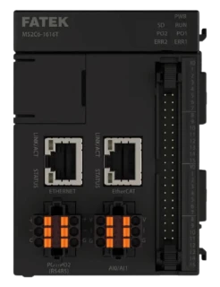 atek M-General Motion PLC, 16DI/16DO NPN, 16x HSC, 16x HSPSO, 2 AI, 2x ETH .Modbus master/slave, Ethercat (16 axis), 2xRS485, USB, E-Cam 3 sxis main