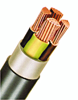 PVC Insulated Heavy Current Cable 0,6/1kV EYY-J 5x10rm bk main