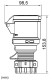 Розетка 3P+N+E, 6h, 415V, 32A, IP44, YY724532 Schrack Technik alt_view_4