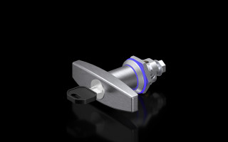 Toggle handle with safety cylinder insert, stainless steel, 4000067 Rittal