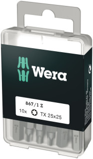 867/1 DIY TORX® bits, TX 25 x 25 mm, 10 pieces, 05072409001 Wera main