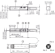 RZT7-03ZUS-KP0 magnetic sensor T-slot cilindriem Reed, NO, 5....30V AC/DC, kabelis 2-wire 0.3 m ar konektoru M8, 3-pin, 1070855 Sick alt_view_2