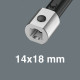 7880 Joker L Pašregulēgoša uzgriežņu atslēgas galva izmēru diapozonam 16-19 mm, 14x18mm, 14x18 x 16-19 x 5/8-3/4" x 85.5 mm, 05020171001 Wera alt_view_2