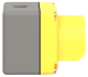 Empty enclosure control station, Harmony 9001K, Harmony 9001SK, aluminium, yellow, 1 cut out, 30mm alt_view_2
