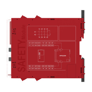 Safety module UDN Cat. 8-230V screw