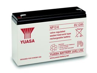 Аккумулятор NP12-6 Yuasa 6 В, 12 Ач, 151 x 50 x 97, 5 мм main