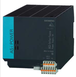 3RX9503-0BA00, AS-i Power 8 A 120 V / 230-500 V AC AS-Interface power supply unit, IP20 IN: 120 V / 230-500 V AC OUT: AS-i, 8 A (30 V DC) with integrated ground fault detection, with integrated overload detection with AS-i data decoupling main