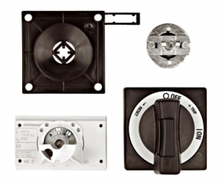 Door Coupling Rotary Handle, lockable, black/grey, MC2 main