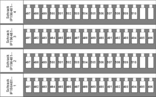 Marking tags for TB and ST - terminals, 481-510 (each 2x)